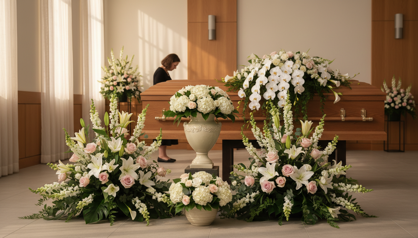 memorial flowers art