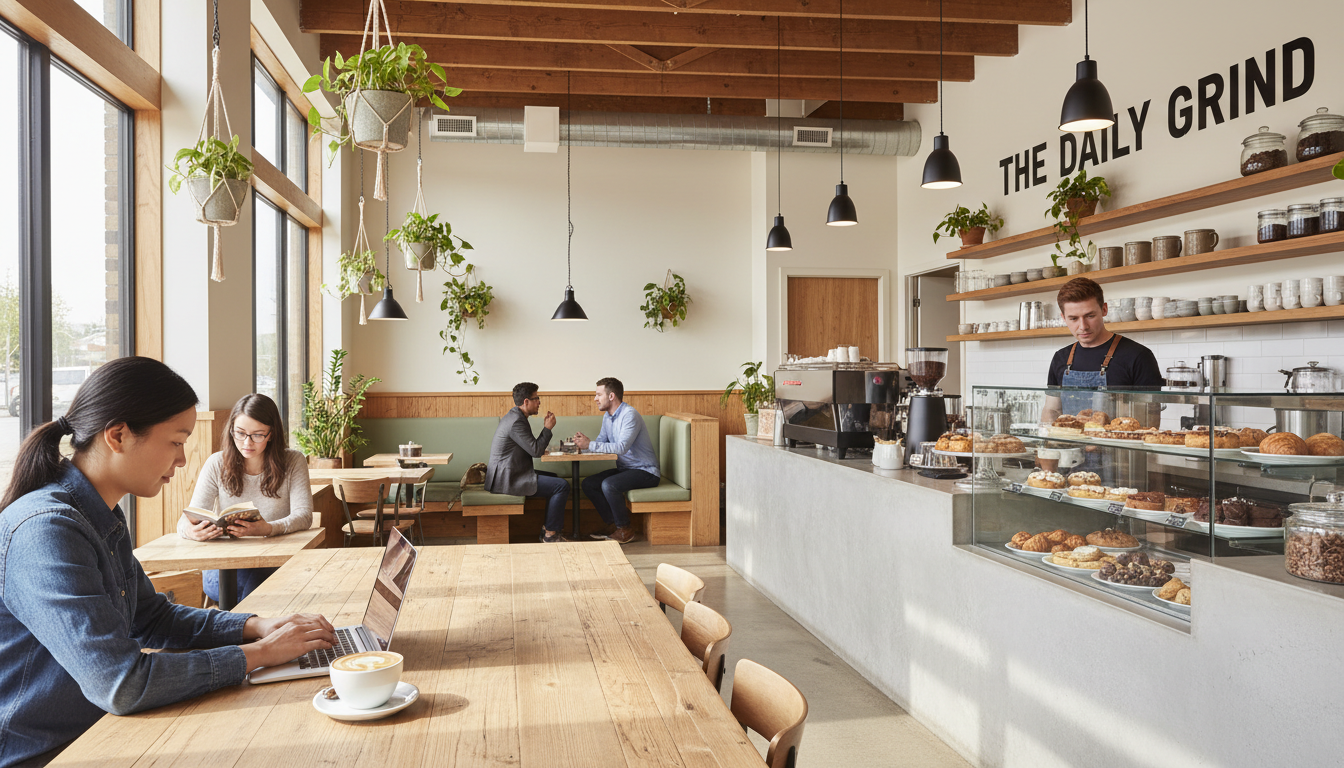 cafe workspace