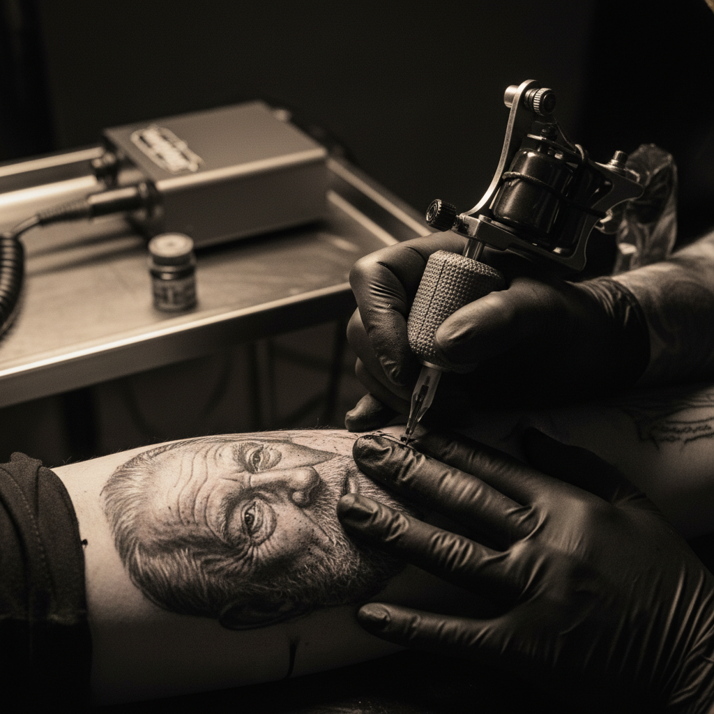black and grey tattoo