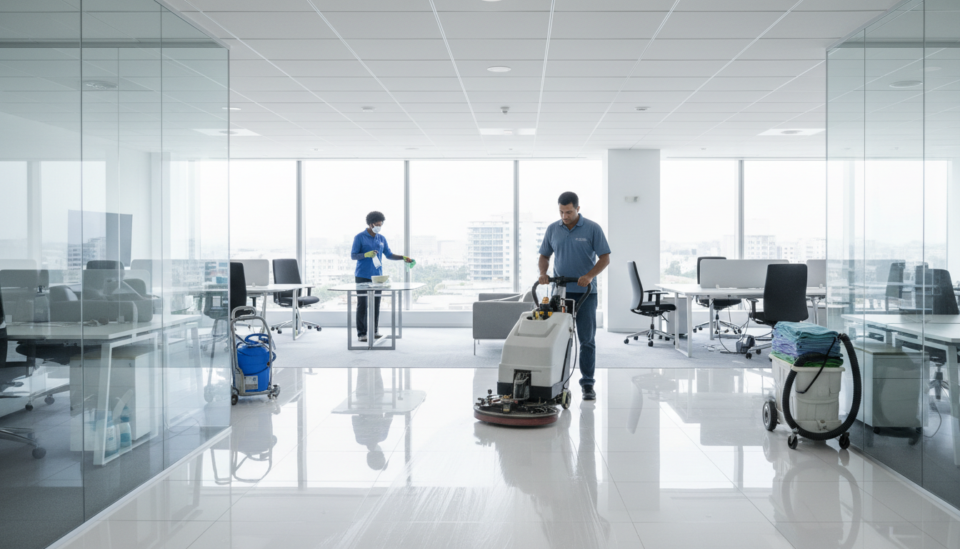 commercial building cleaning