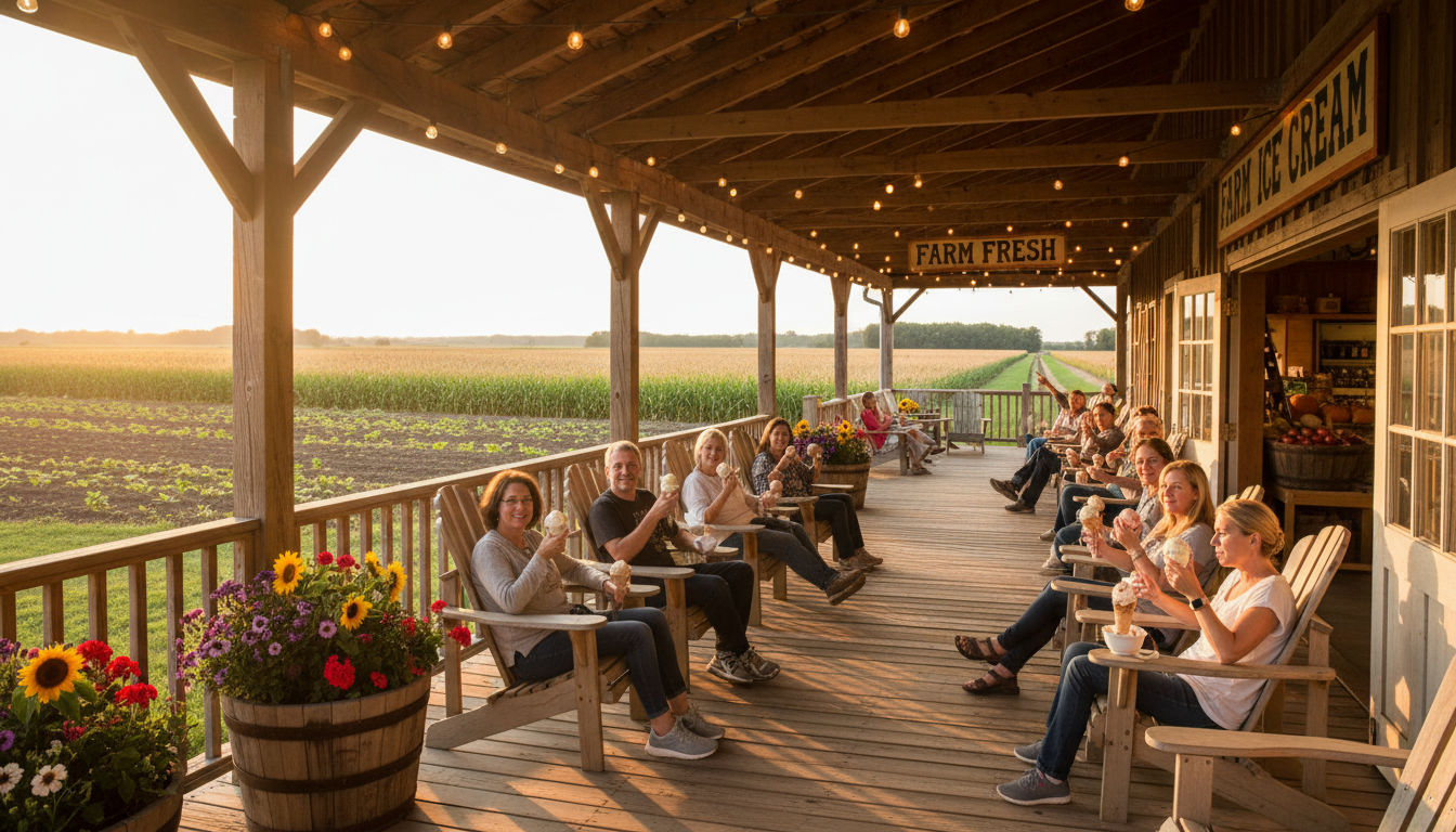 family picnic farm