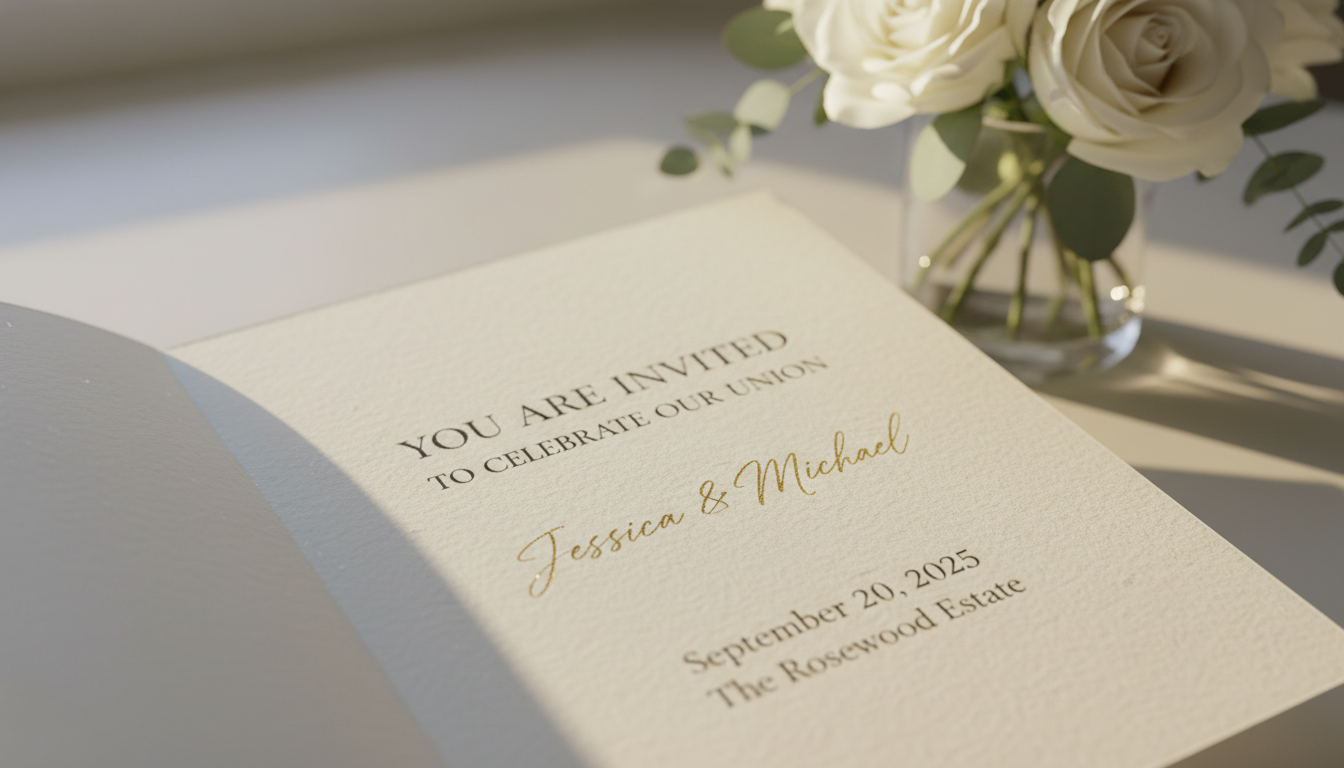 wedding guests writing