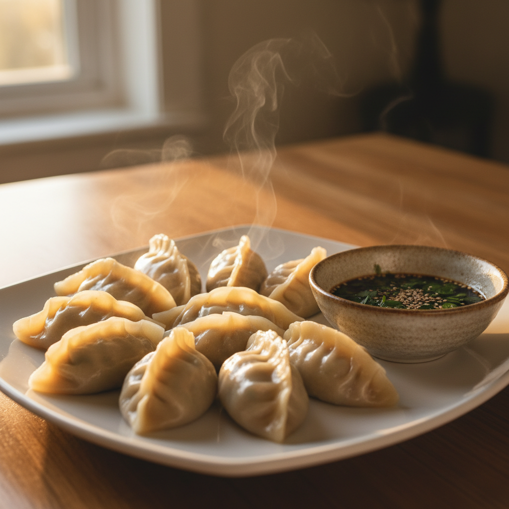 cooking dumplings