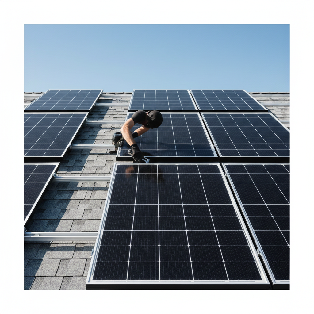 trimming trees solar panels