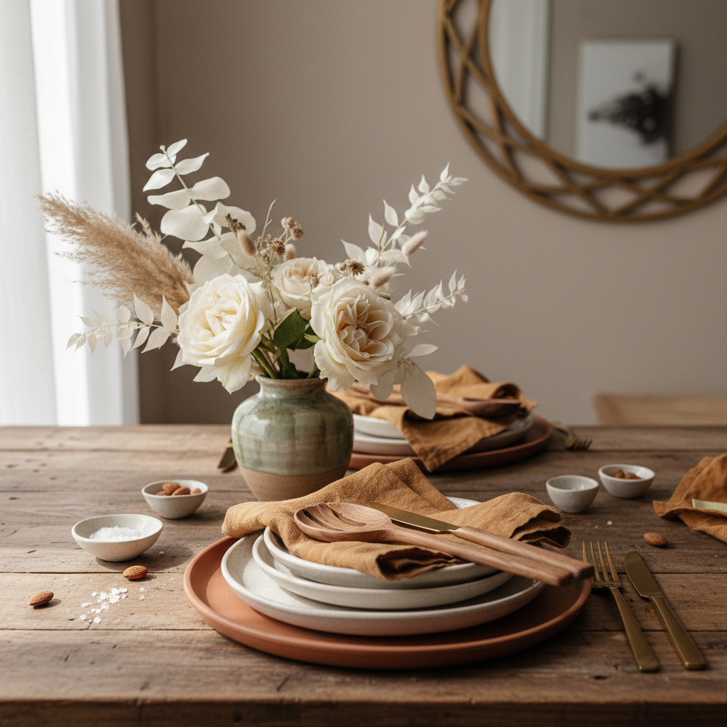 autumn winter table setting