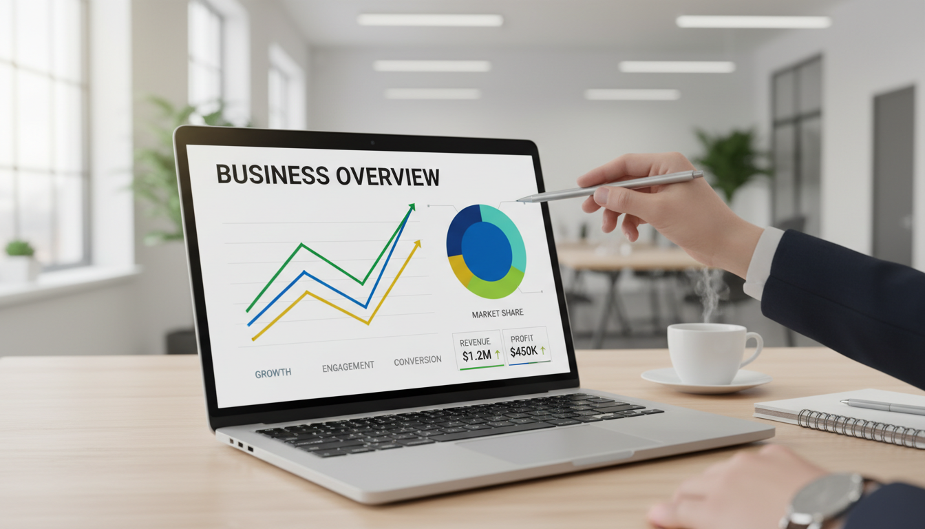 Accurate reporting is impossible without high-integrity data pipelines at the infrastructure level. A close up of a laptop screen showing a marketing analytics dashboard with vibrant charts and data visualizations.