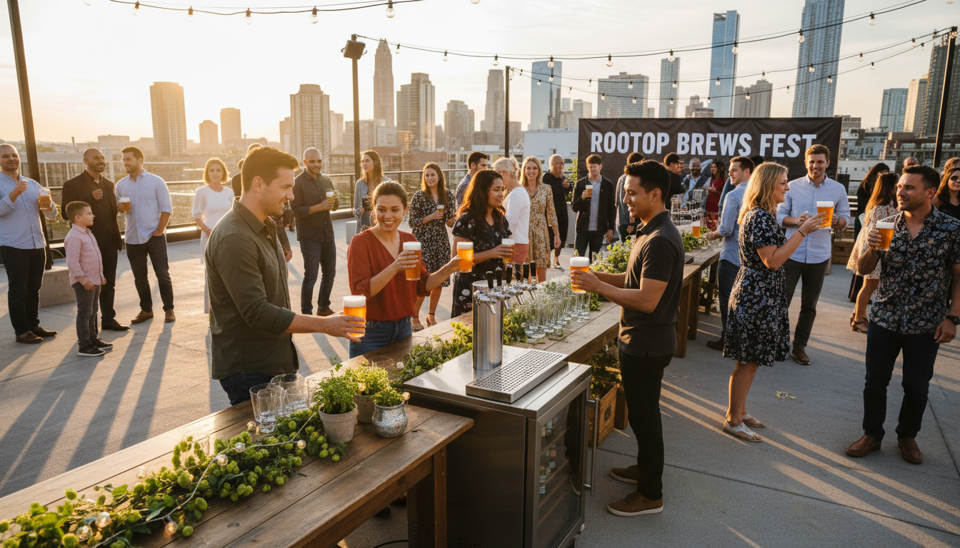 rooftop garden party