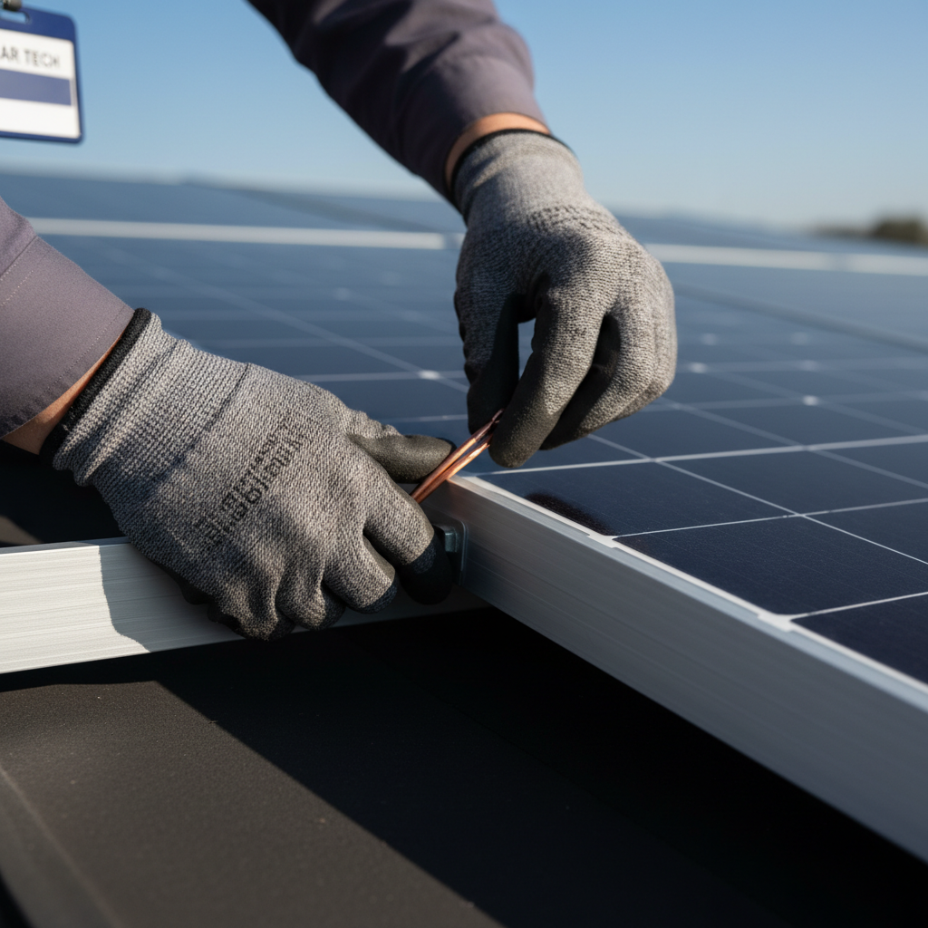 checking solar connections