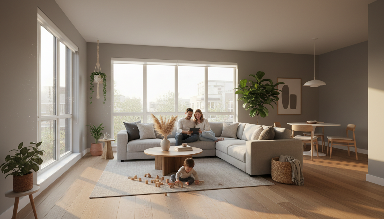 bright living room