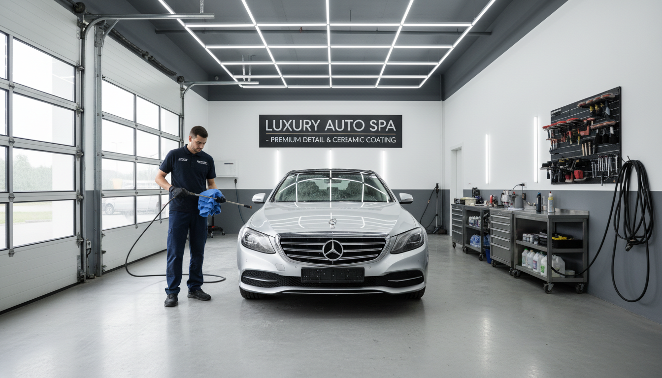cleaning garage door