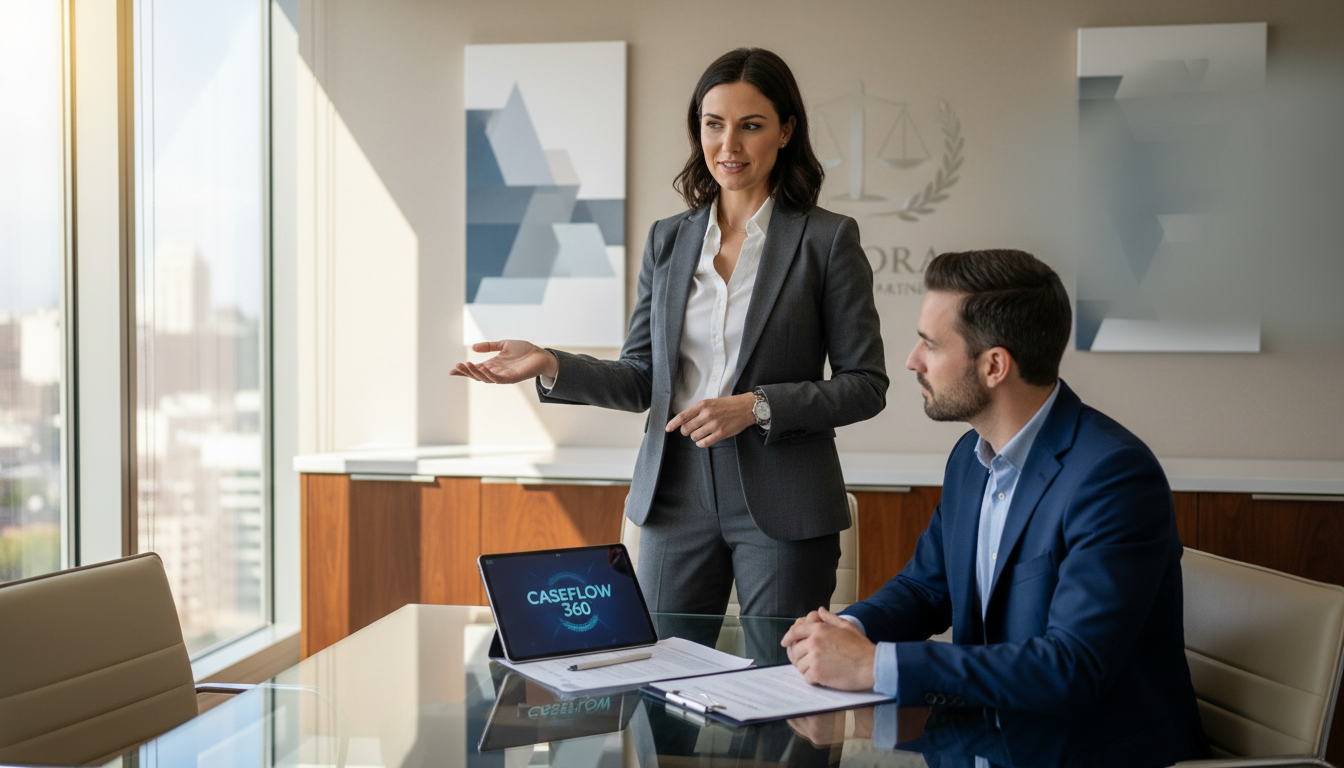 Preparation for mediation is a critical step before any case reaches a Florida courtroom. An attorney and client meeting in a professional conference room to discuss discovery and mediation strategies.