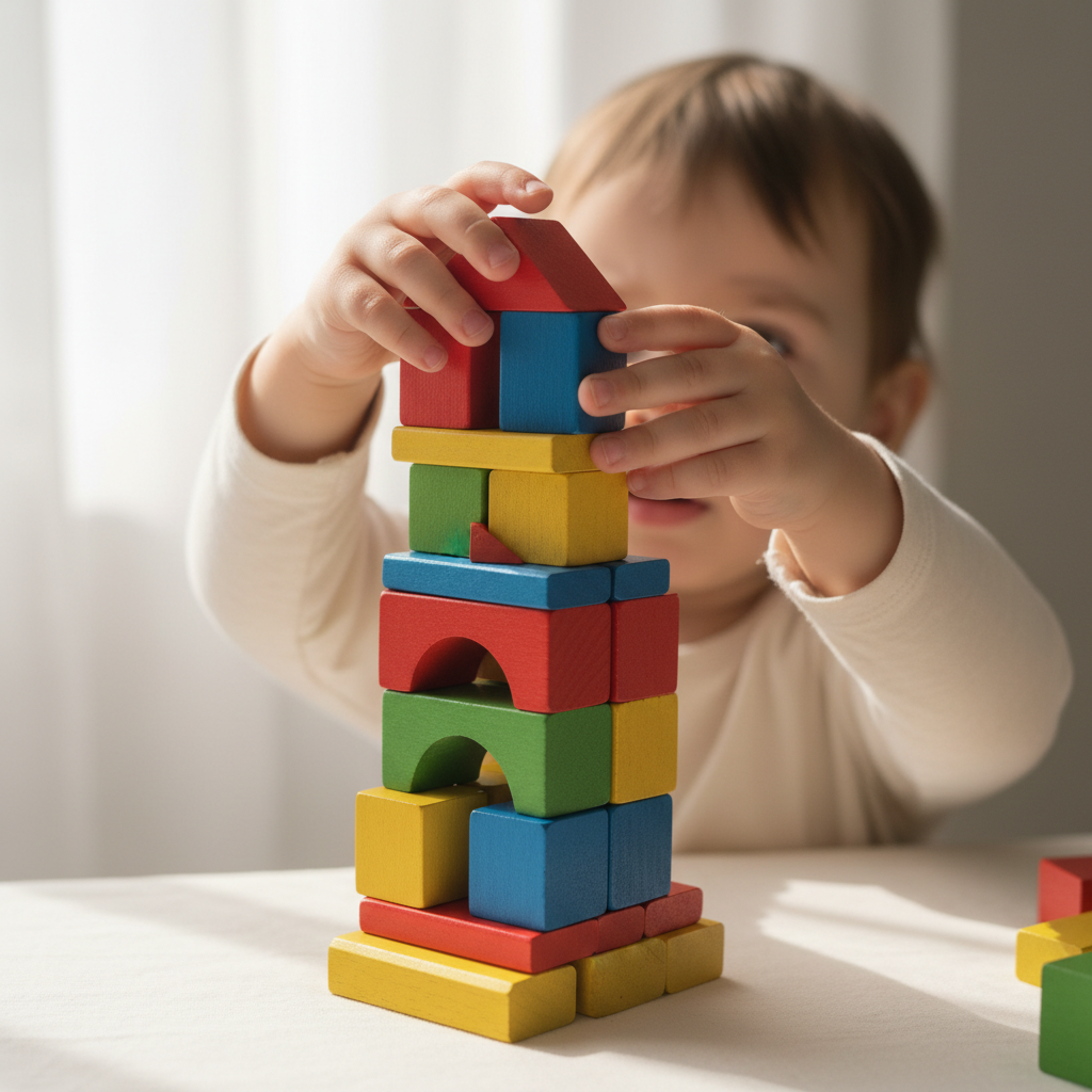 children building lego