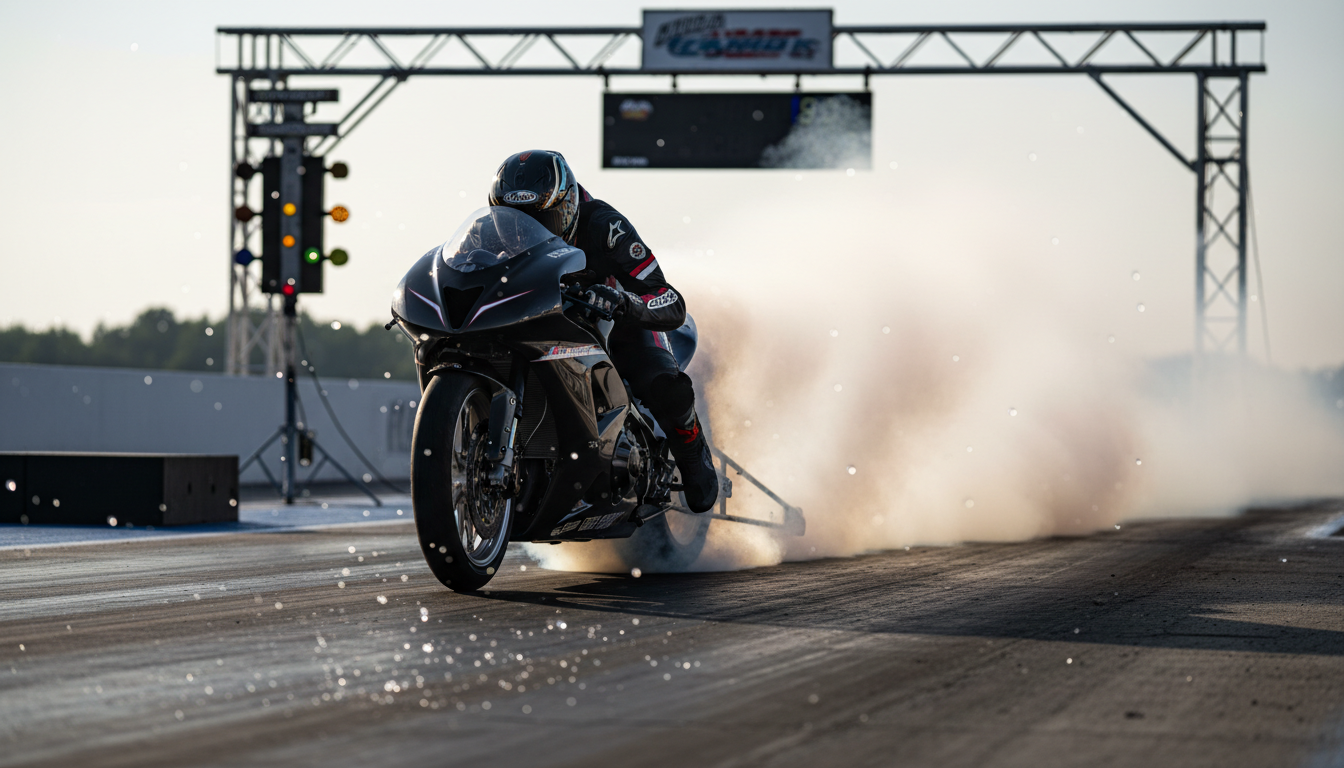 speeding motorcycle