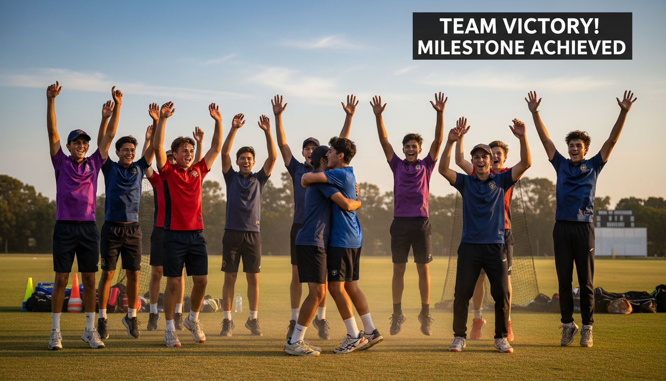 youth team celebration