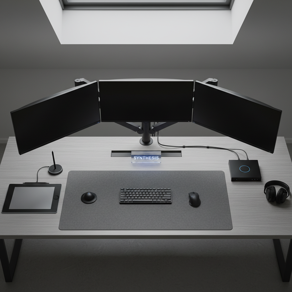 computer monitor setup