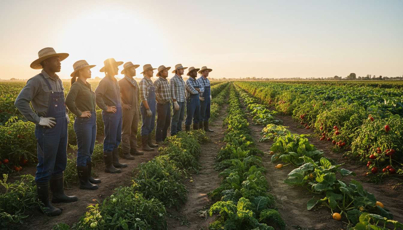 happy farmers