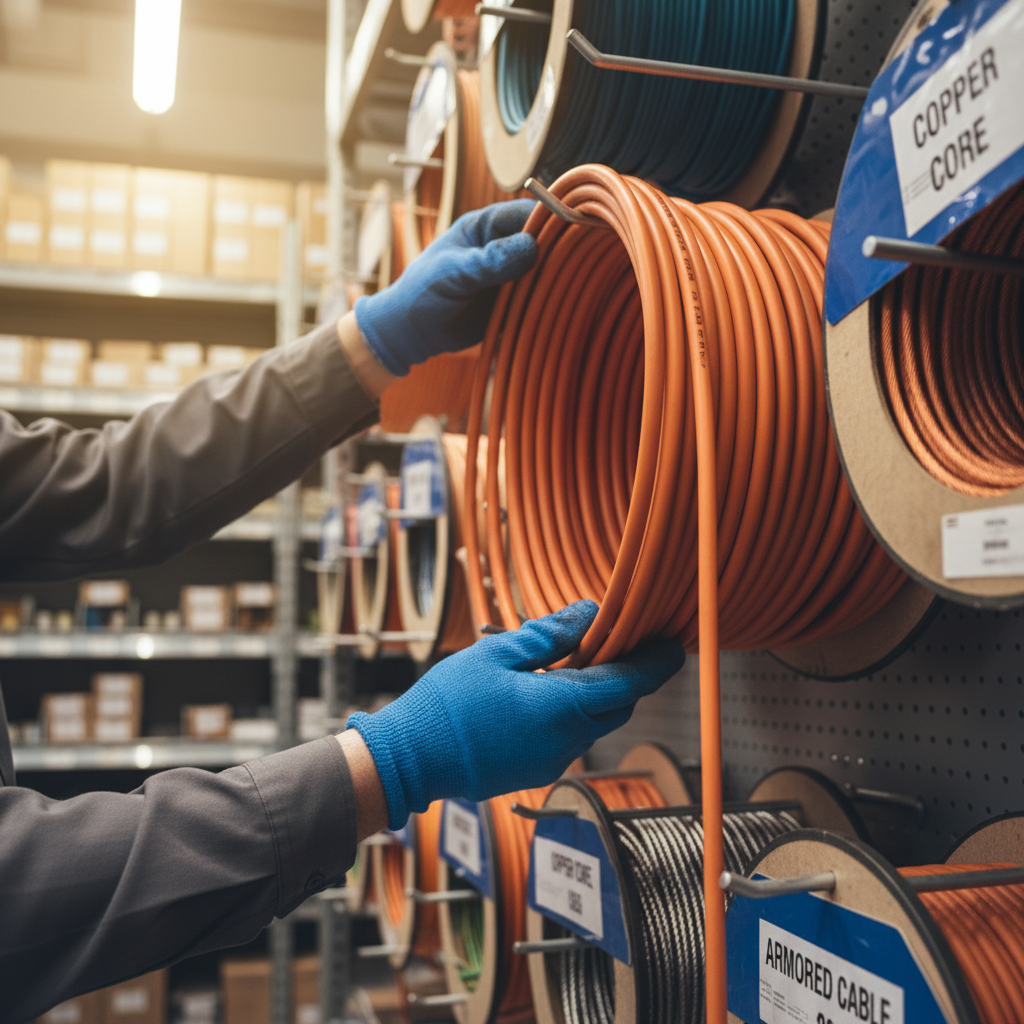 inspecting cables