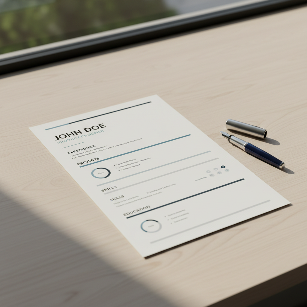 minimalist resume