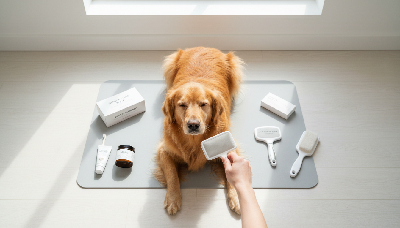dog grooming attention