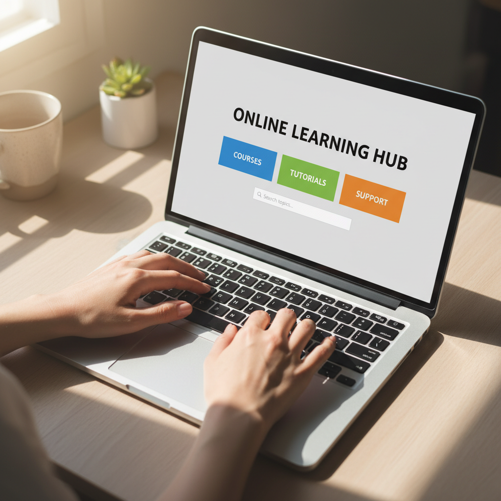 person using computer