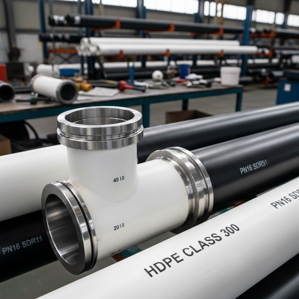 hdpe pipes in field