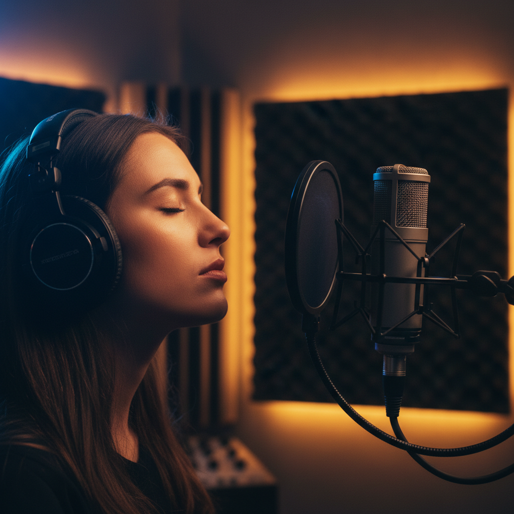 artist recording session