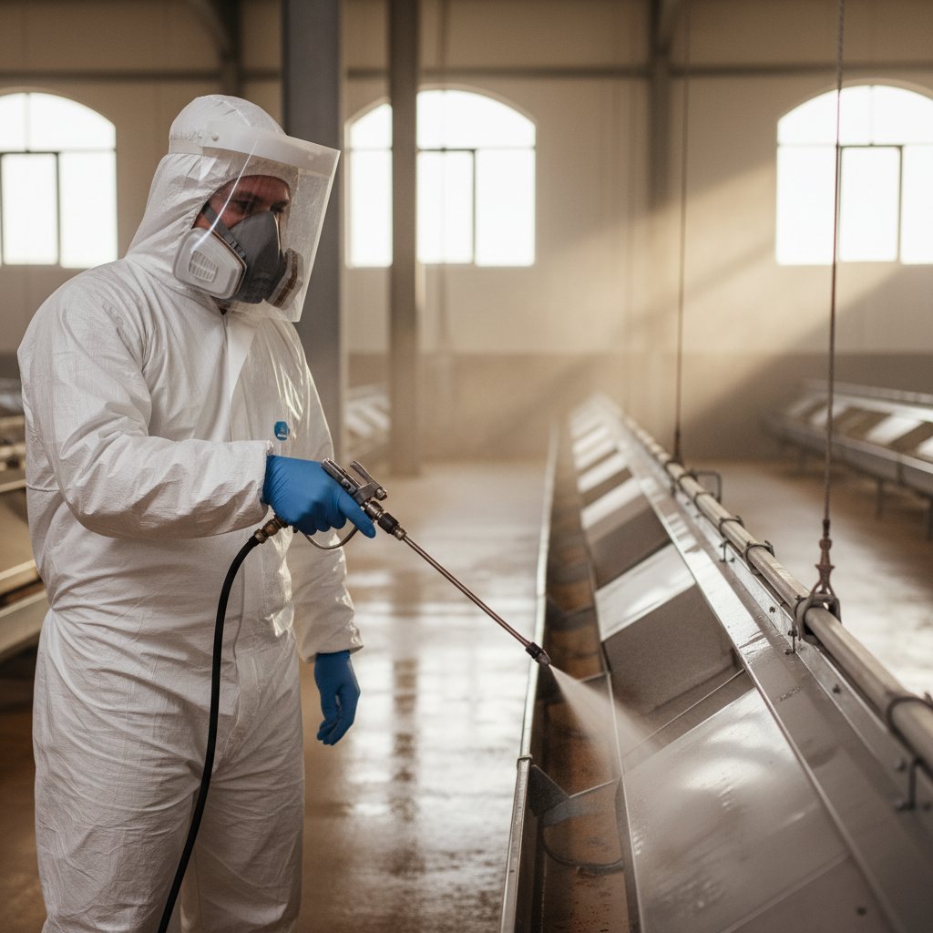 farmer spraying