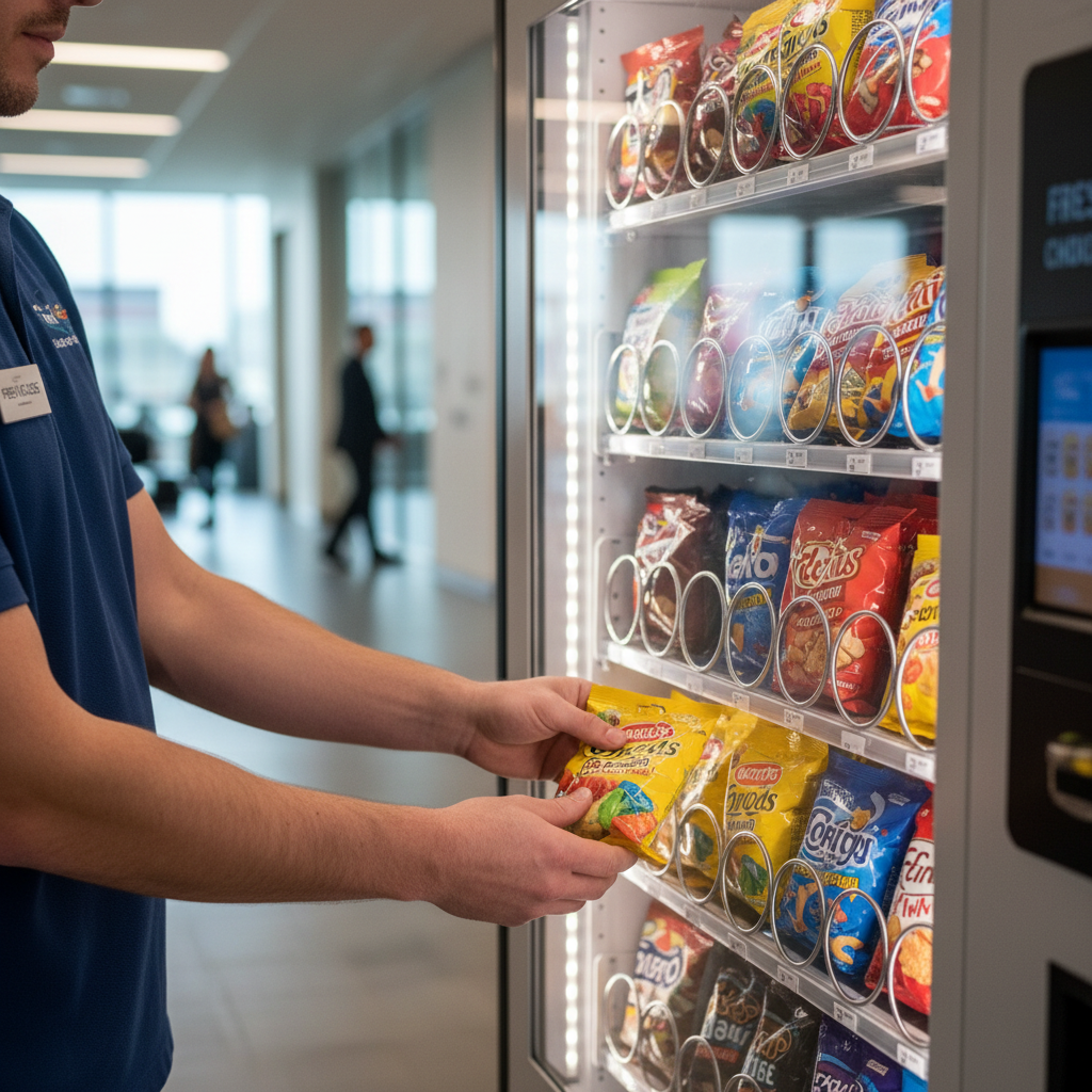 vending machine closeup