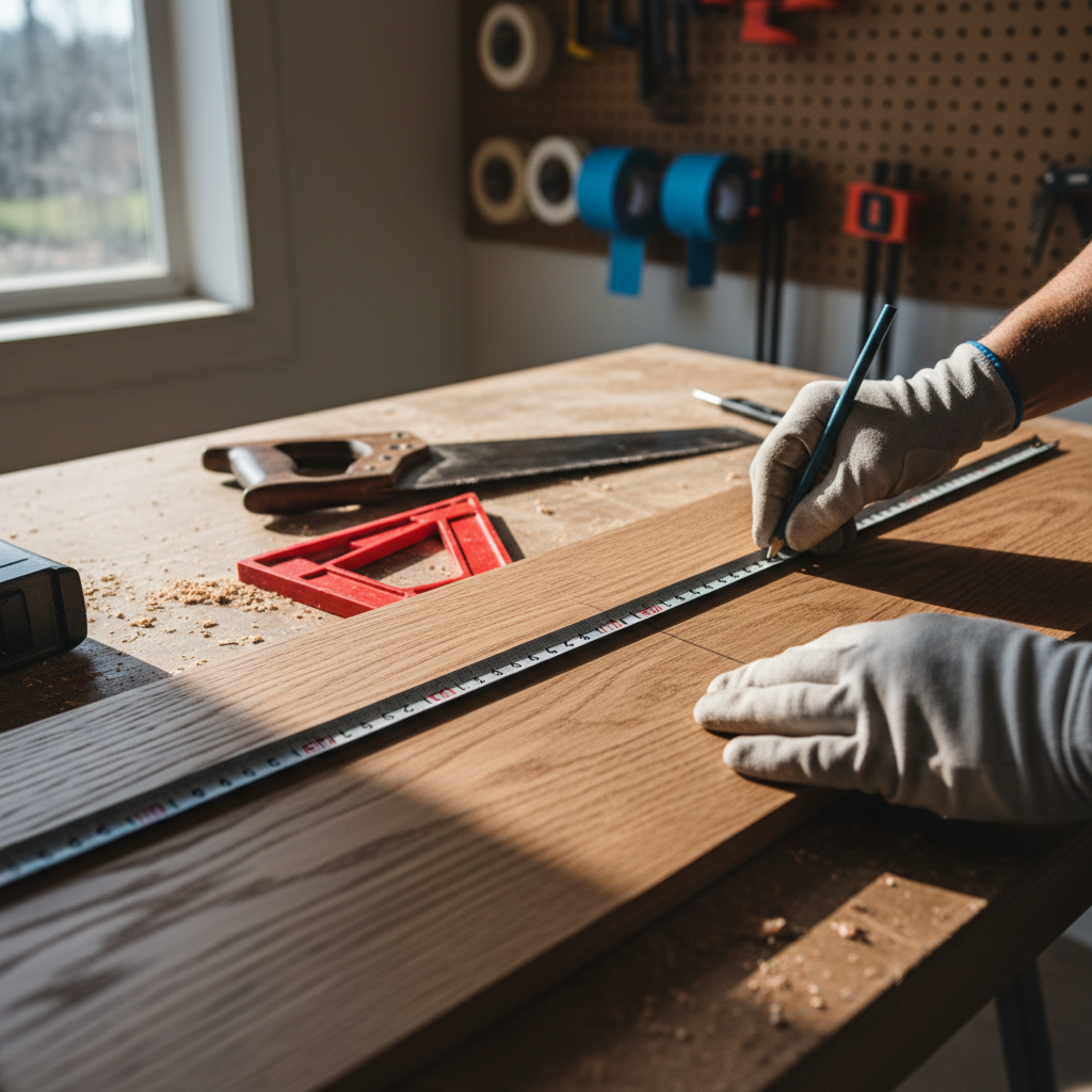 measuring baseboards