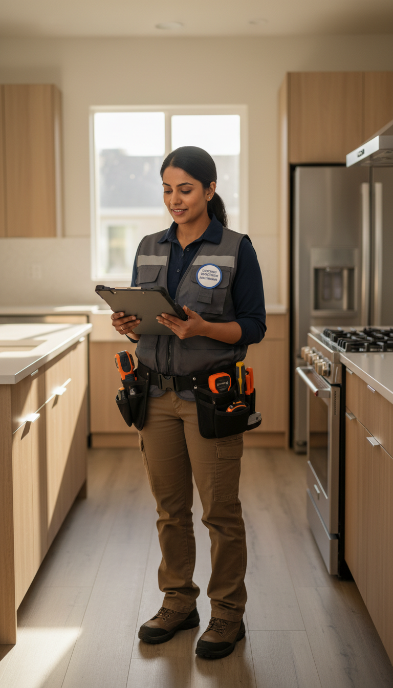 inspector with clipboard