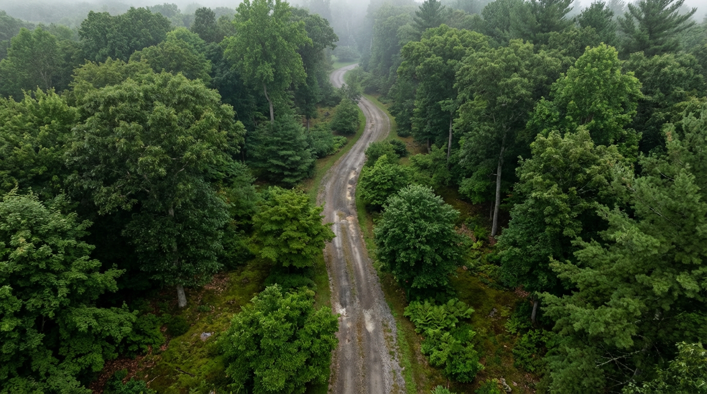 rainy weather trees