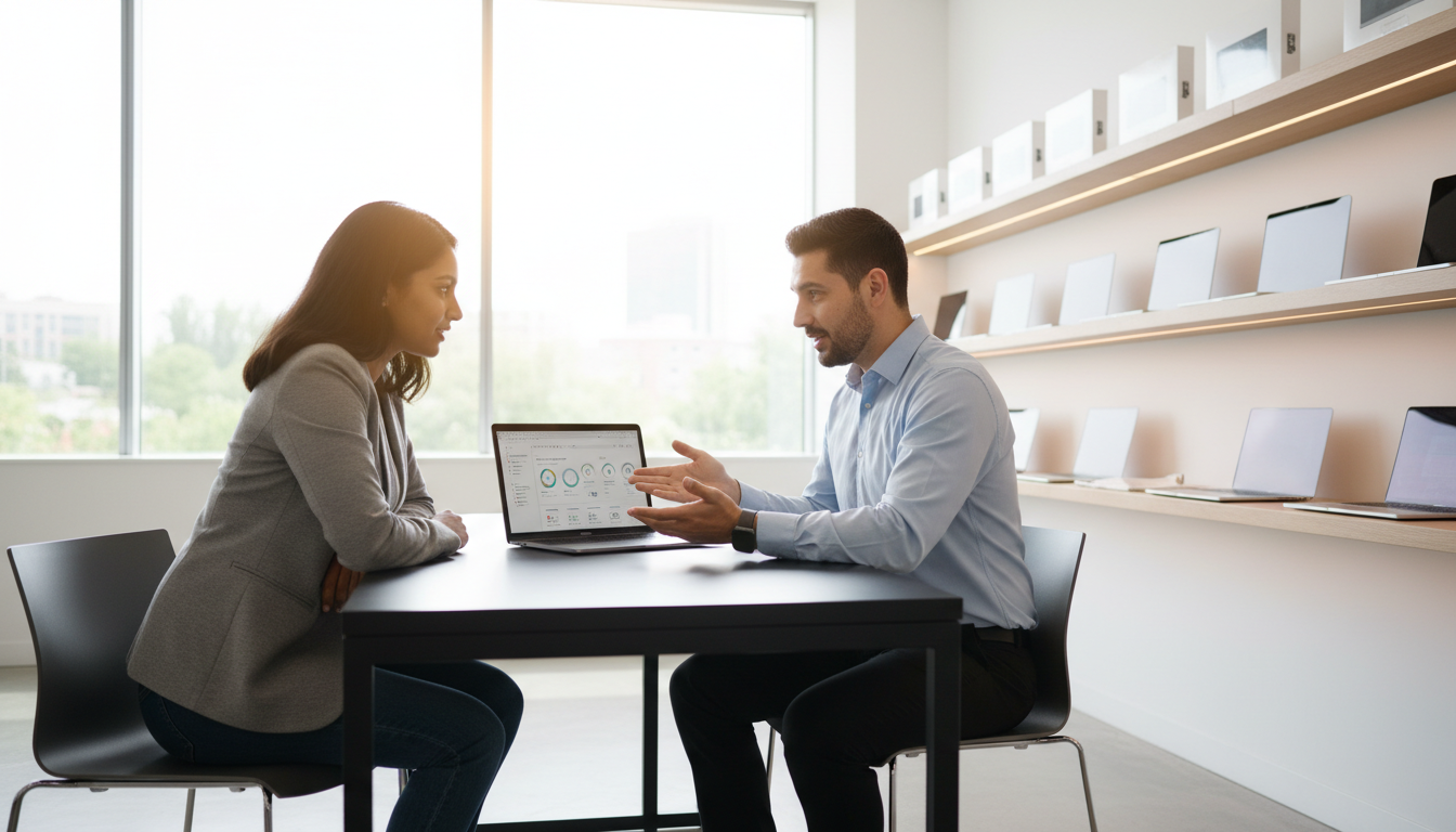 customer service laptop