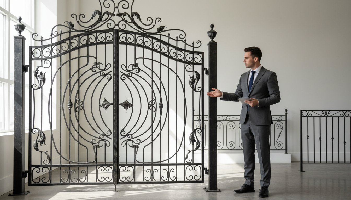 wrought iron decorations