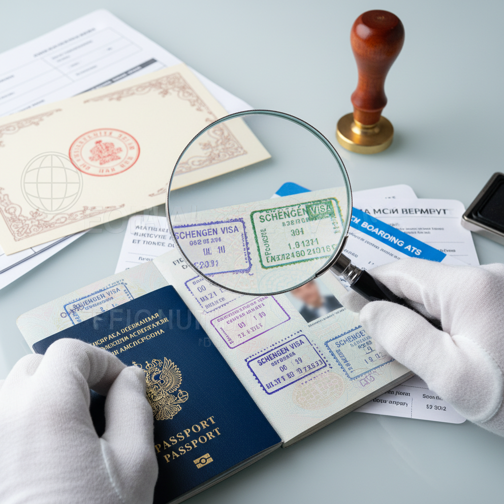 Having your documentation organized is the most important part of visa approval. A laptop screen showing flight booking details next to an Indian passport and a boarding pass.