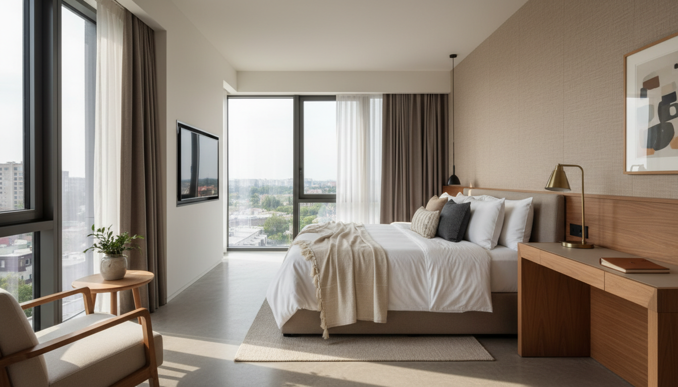 comfortable hotel room