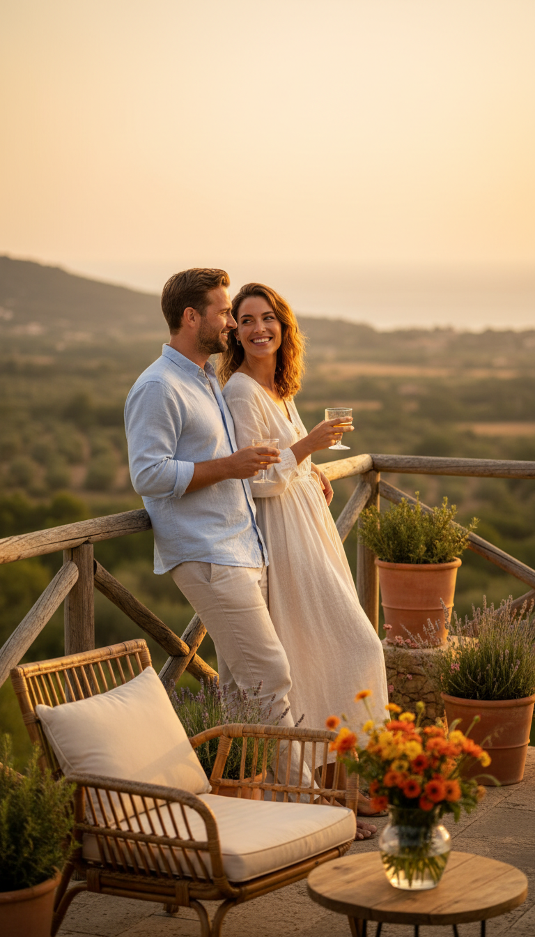 relaxing couple
