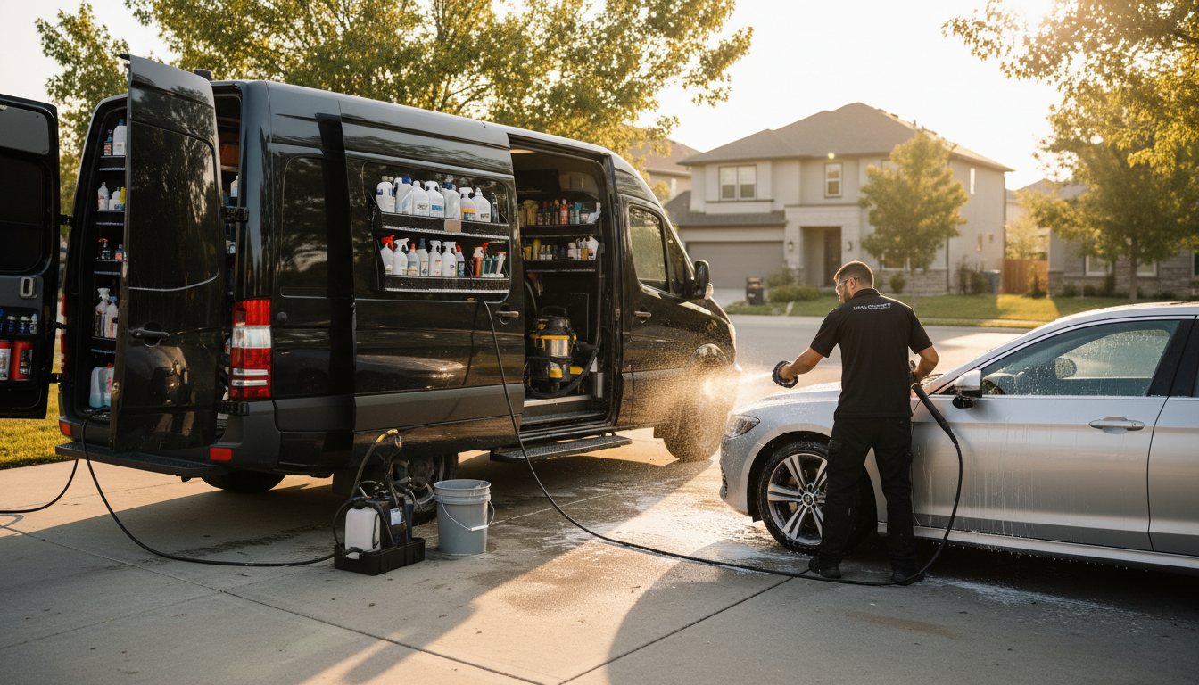 car wash van