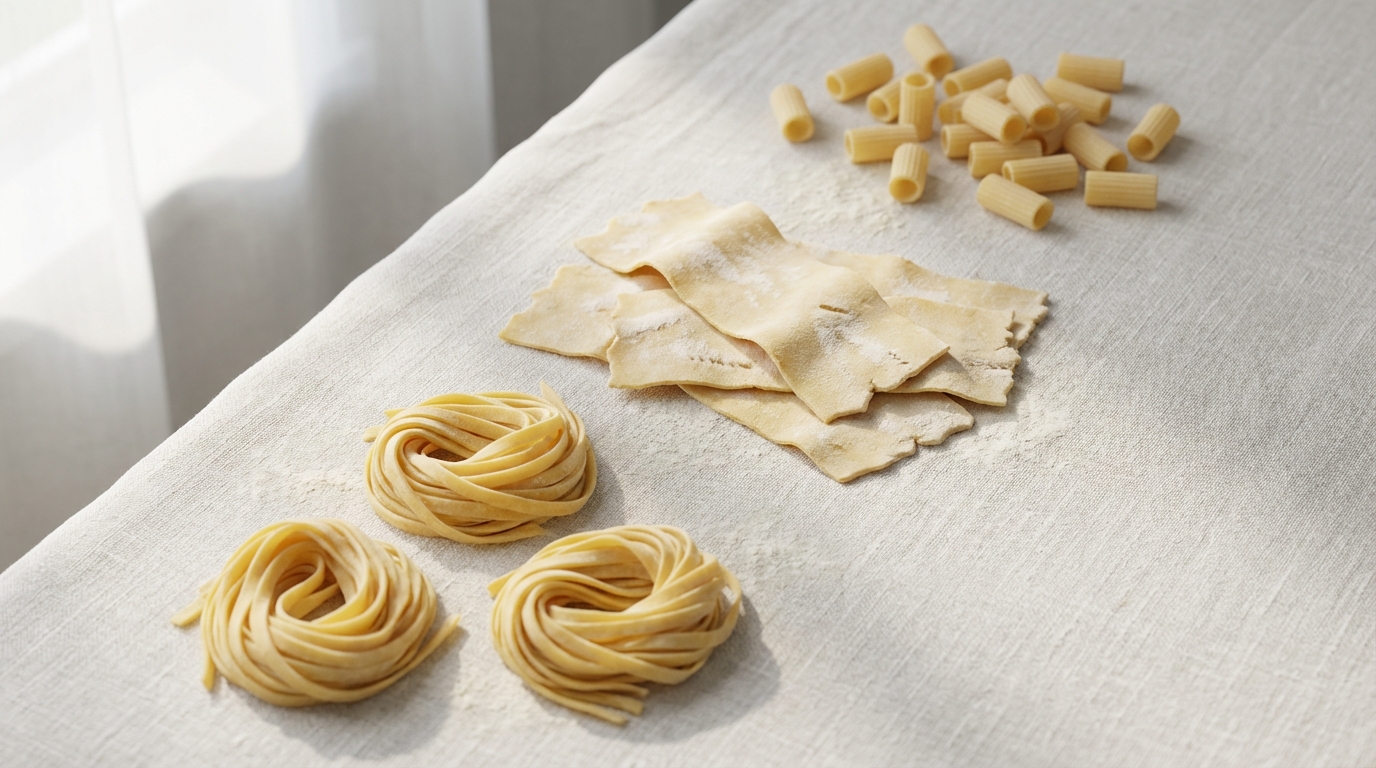 shaping pasta