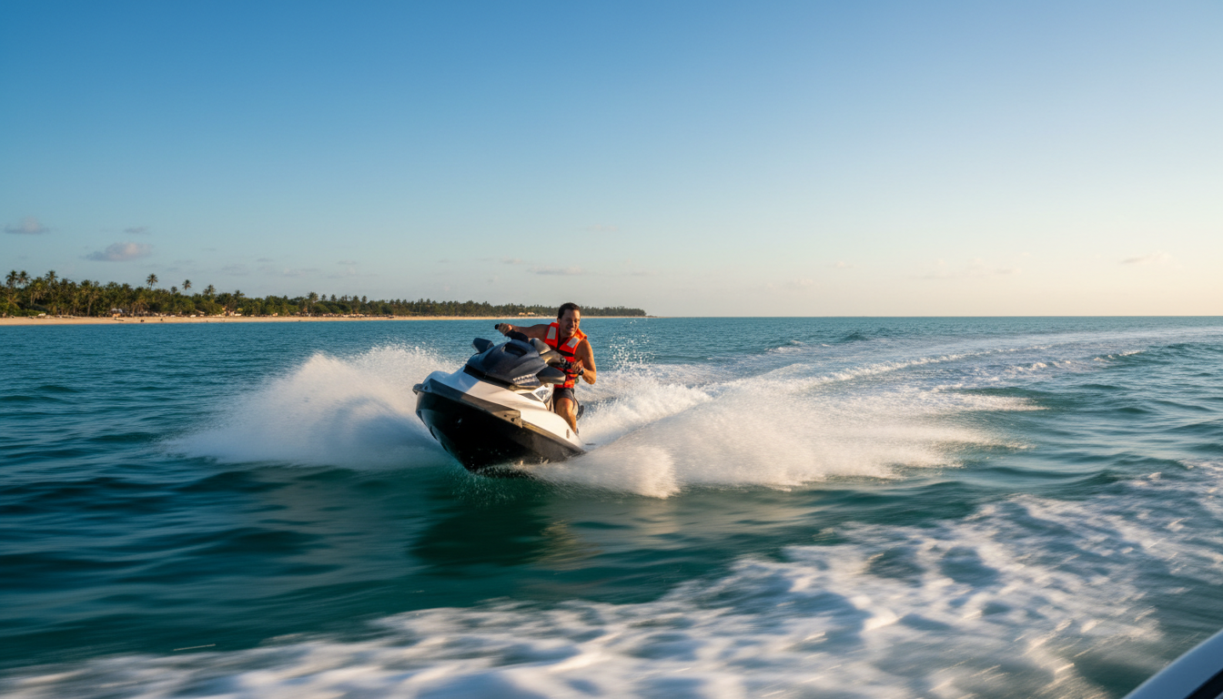 jet skiing