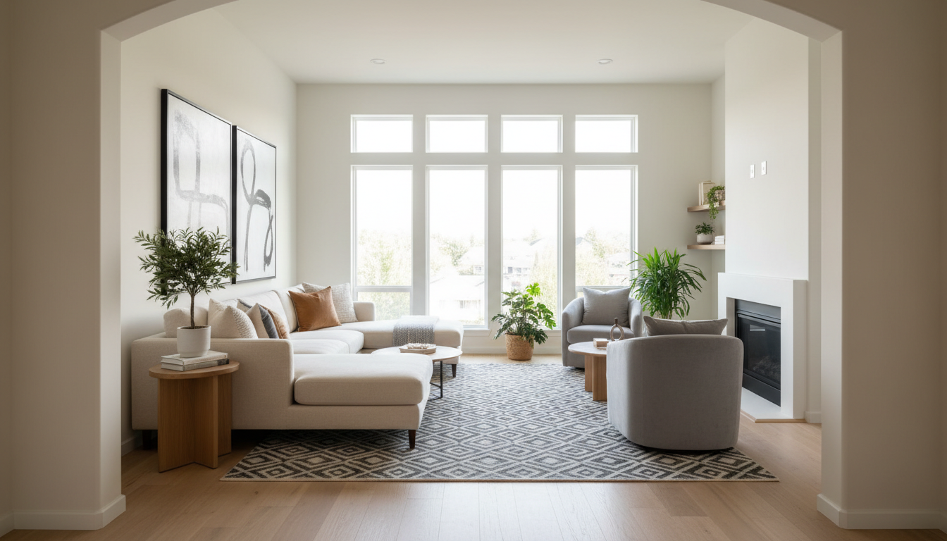 home staging living room
