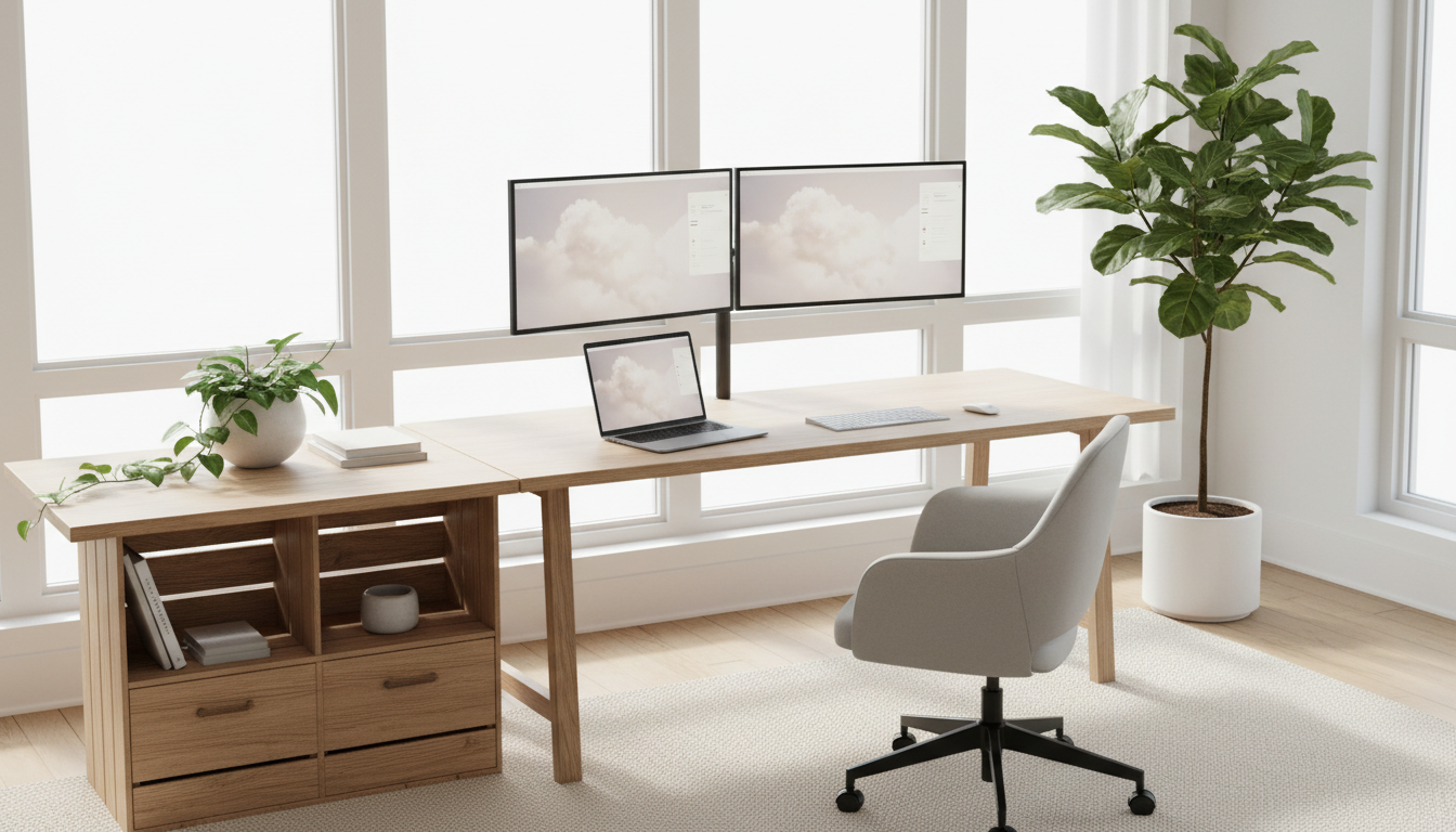 clean home office