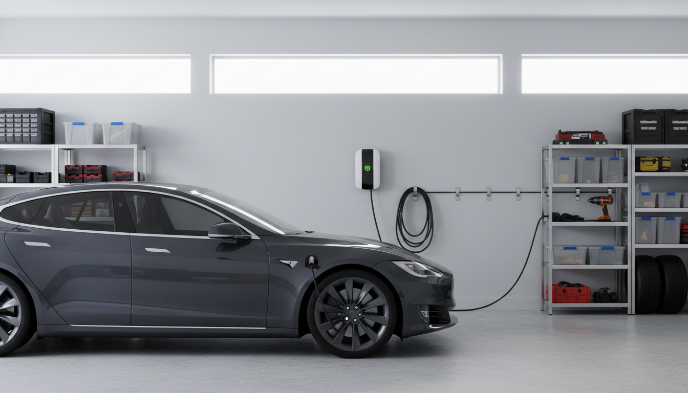 Battery specs matter most when outages and backup circuits are priorities. Wall-mounted home battery storage units installed beside electrical equipment in a clean garage