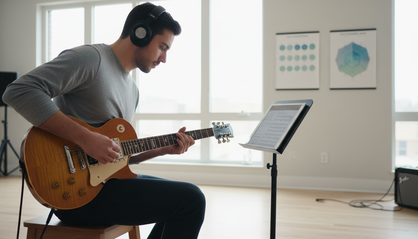 musician practicing