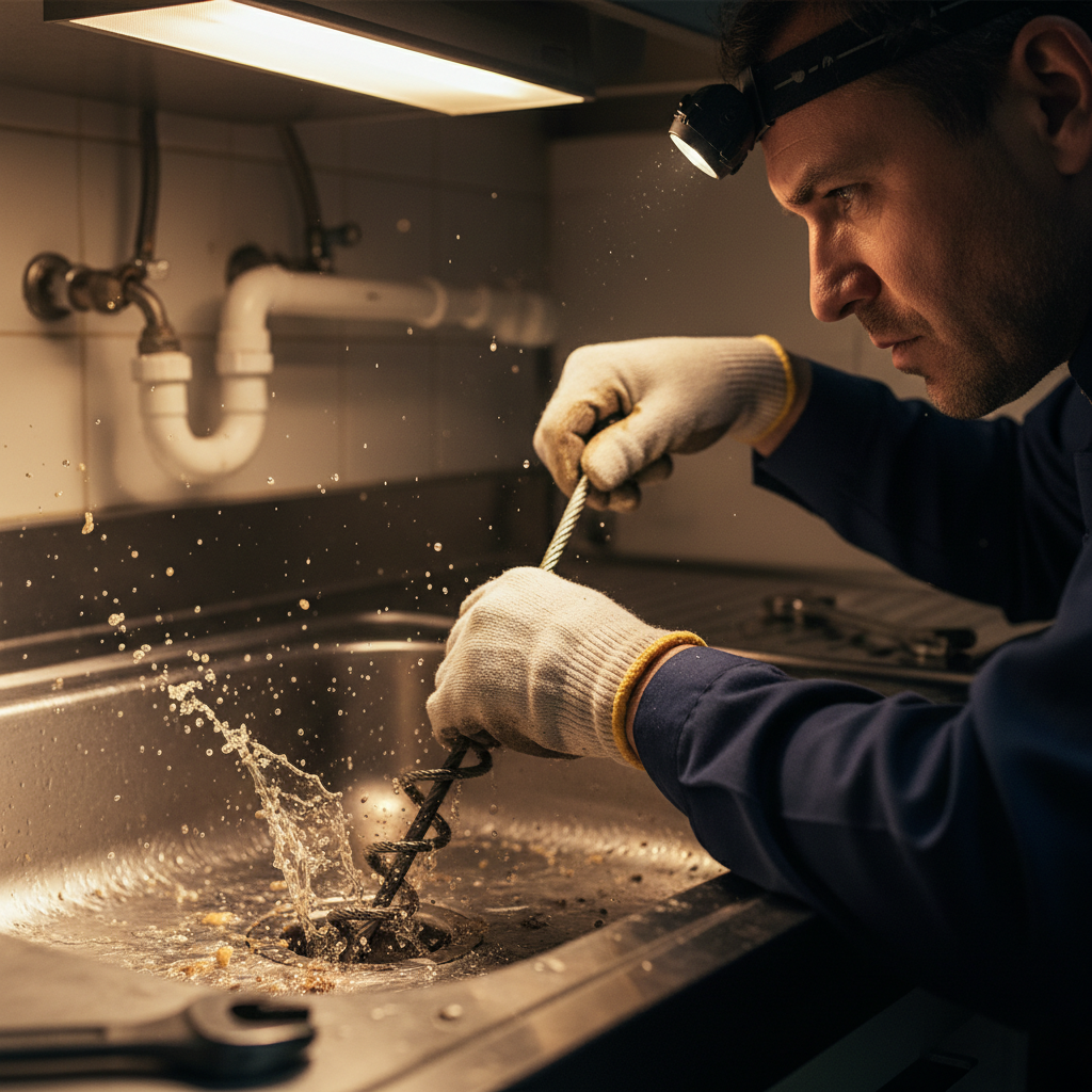 kitchen sink clogged