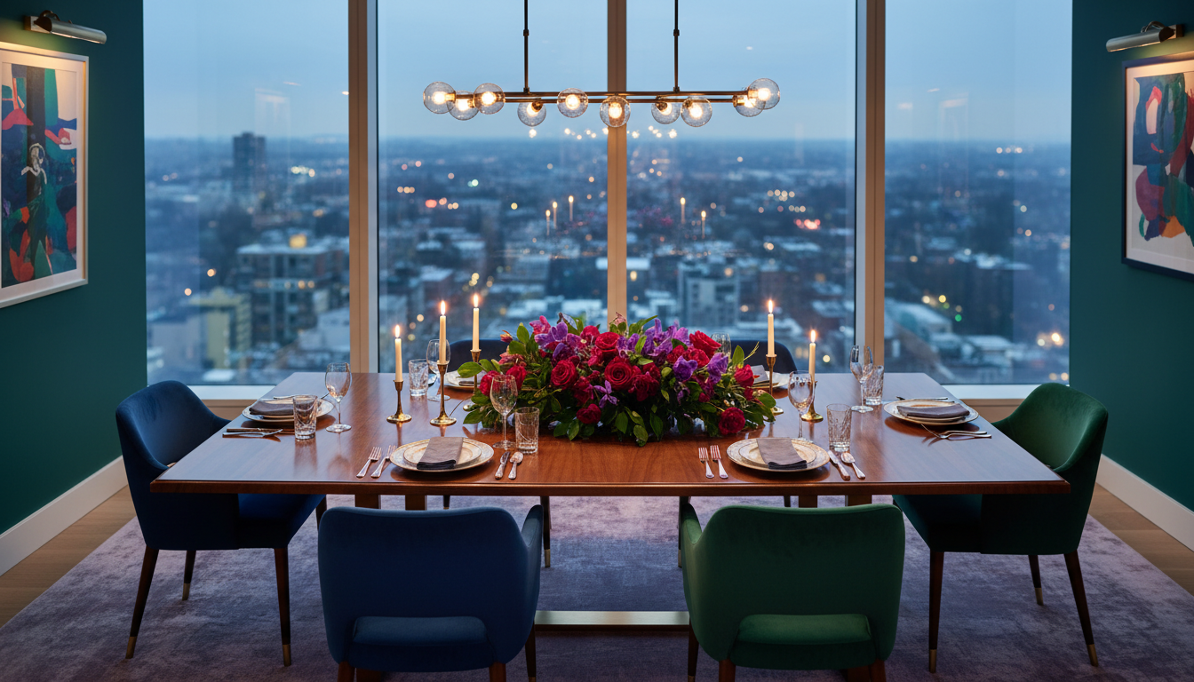 cozy party setting