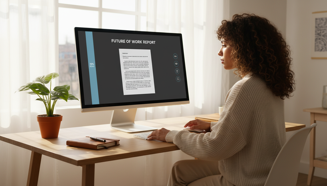 reading document