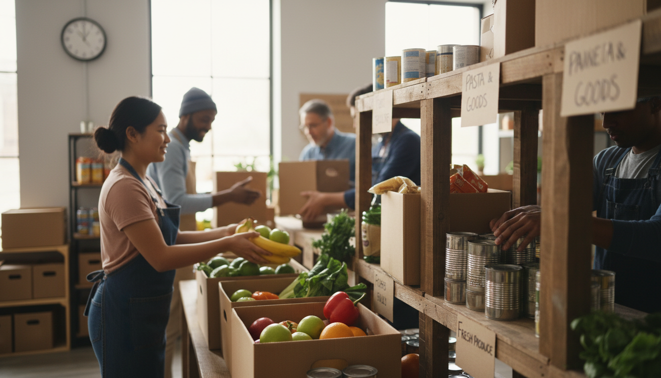 food bank volunteering