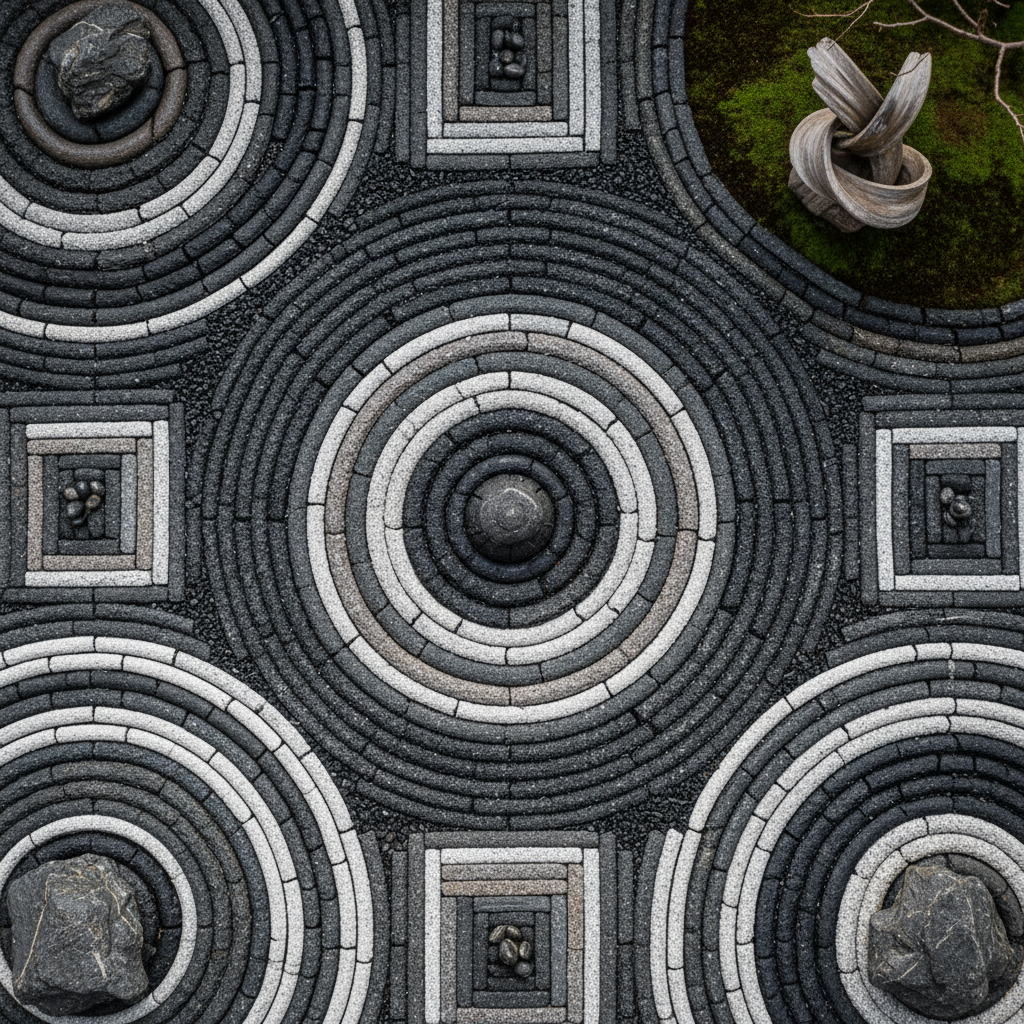 volcanic rock garden
