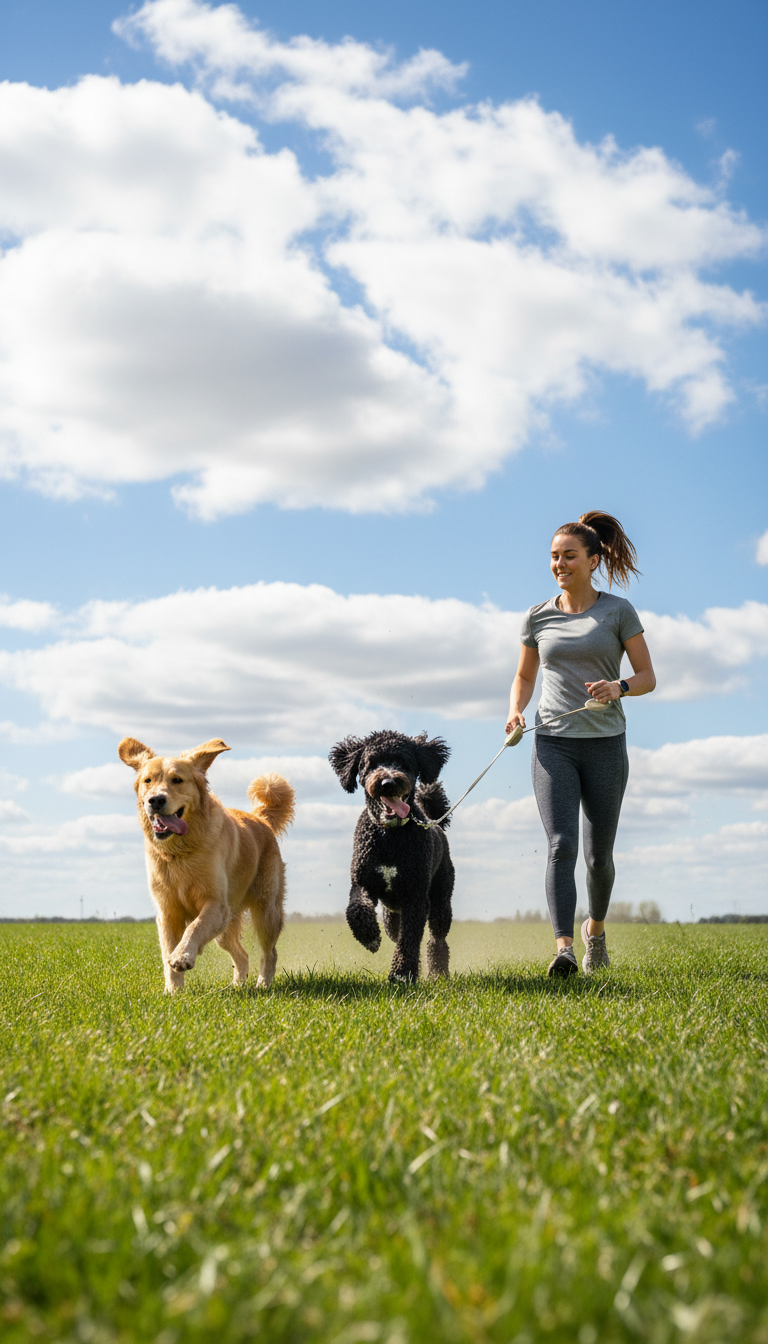 happy dogs field