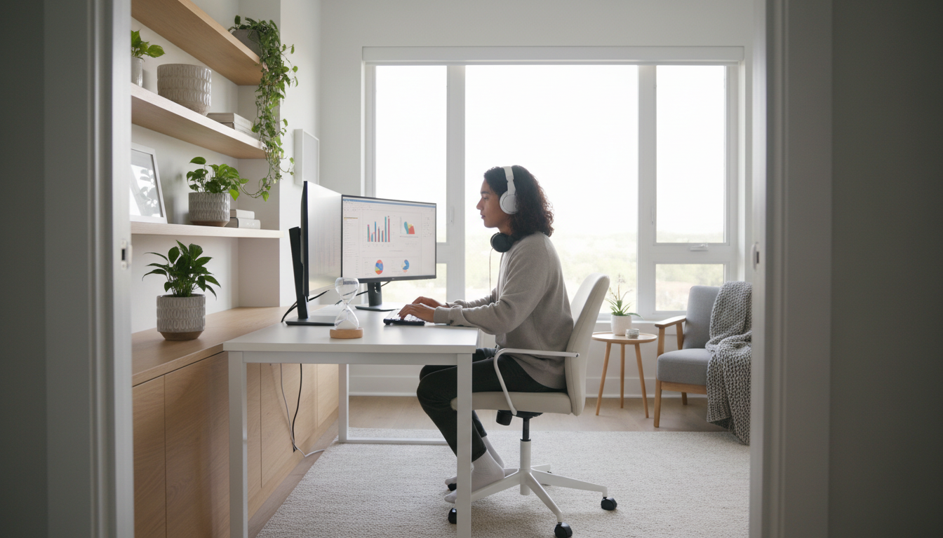calm home office